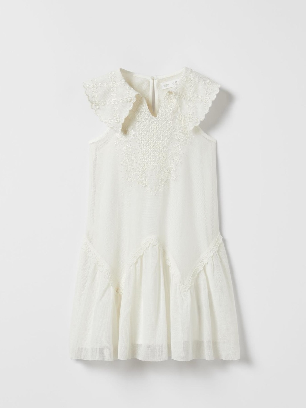 Embroidered Tulle Dress